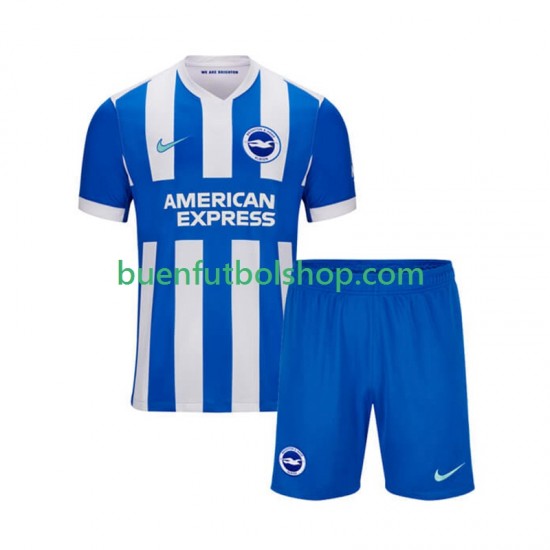 Camiseta de Fútbol Brighton Hove Albion 2025-2026 Primera Equipación Manga Corta Niño