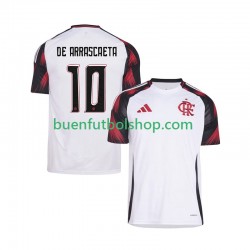 Camiseta de Fútbol CR Flamengo Giorgian de Arrascaeta 10 2025-2026 Segunda Equipación Manga Corta Hombre