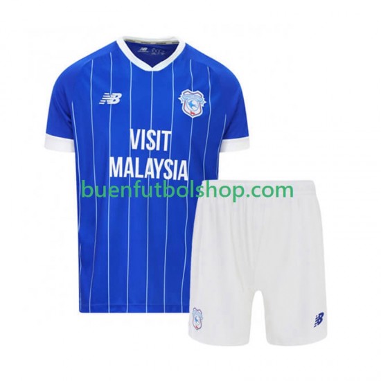 Camiseta de Fútbol Cardiff City 2025-2026 Primera Equipación Manga Corta Hombre