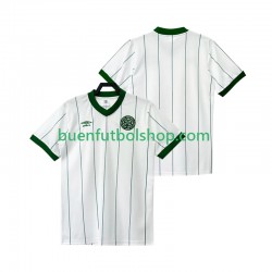 Camiseta de Fútbol Celtic FC Retro 1982 1983 Segunda Equipación Manga Corta Hombre