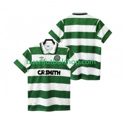 Camiseta de Fútbol Celtic FC Retro 1989 1990 Tercera Equipación Manga Corta Hombre