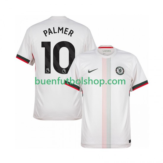 Camiseta de Fútbol Chelsea Cole Palmer 10 2025-2026 Segunda Equipación Manga Corta Hombre Camiseta de Fútbol Chelsea Cole Palmer 10 2025-2026 Segunda Equipación Manga Corta Hombre