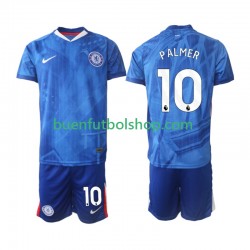 Camiseta de Fútbol Chelsea Cole Palmer 10 2025-2026 Primera Equipación Manga Corta Niño