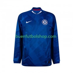 Camiseta de Fútbol Chelsea 2025-2026 Primera Equipación Manga Larga Hombre