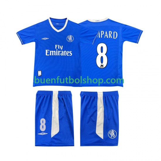 Camiseta de Fútbol Chelsea LAMPARD 8 Retro 2003 2005 Primera Equipación Manga Corta Niño Camiseta de Fútbol Chelsea LAMPARD 8 Retro 2003 2005 Primera Equipación Manga Corta Niño