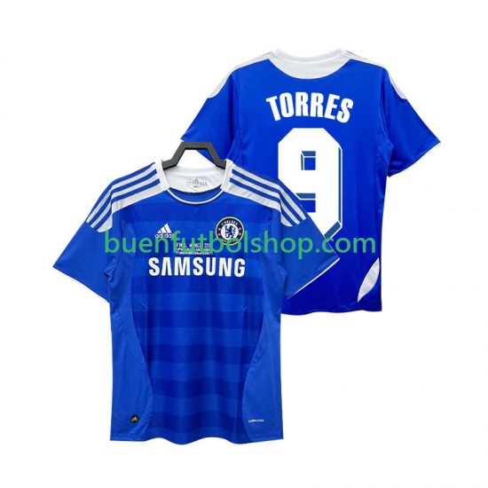 Camiseta de Fútbol Chelsea Torres 9 Retro 2011 2012 Primera Equipación Manga Corta Hombre Camiseta de Fútbol Chelsea Torres 9 Retro 2011 2012 Primera Equipación Manga Corta Hombre