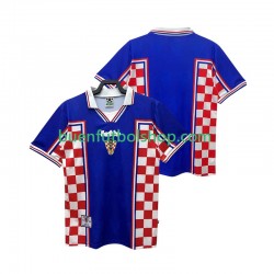 Camiseta de Fútbol Croacia Retro 1998 Segunda Equipación Manga Corta Hombre Camiseta de Fútbol Croacia Retro 1998 Segunda Equipación Manga Corta Hombre