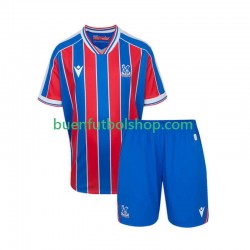 Camiseta de Fútbol Crystal Palace 2025-2026 Primera Equipación Manga Corta Niño
