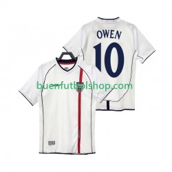 Camiseta de Fútbol Inglaterra OWEN 10 Retro 2002 Primera Equipación Manga Corta Hombre