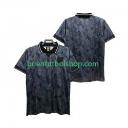 Camiseta de Fútbol Inglaterra Retro 1990 Segunda Equipación Manga Corta Hombre