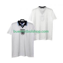 Camiseta de Fútbol Inglaterra Retro 1996 Primera Equipación Manga Corta Hombre