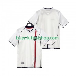 Camiseta de Fútbol Inglaterra Retro 2002 Primera Equipación Manga Corta Hombre