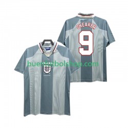 Camiseta de Fútbol Inglaterra SHEARER 9 Retro 1996 Segunda Equipación Manga Corta Hombre