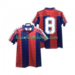 Camiseta de Fútbol FC Barcelona 8 Retro 1992 1995 Primera Equipación Manga Corta Hombre