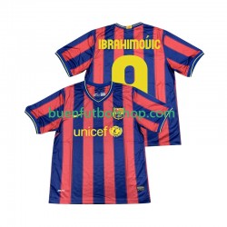Camiseta de Fútbol FC Barcelona Ibrahimovic 9 Retro 2009 2010 Primera Equipación Manga Corta Hombre