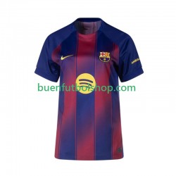 Camiseta de Fútbol FC Barcelona 2025-2026 Primera Equipación Manga Corta para Mujer