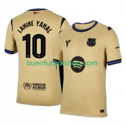 Camiseta de Fútbol FC Barcelona Lamine Yamal 10 UCL 2025-2026 Segunda Equipación Manga Corta Hombre