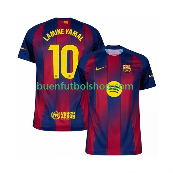 Camiseta de Fútbol FC Barcelona Lamine Yamal 10 2025-2026 Primera Equipación Manga Corta Hombre