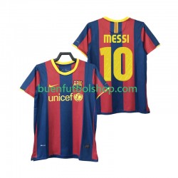 Camiseta de Fútbol FC Barcelona Lionel Messi 10 Retro 2010 2011 Primera Equipación Manga Corta Hombre