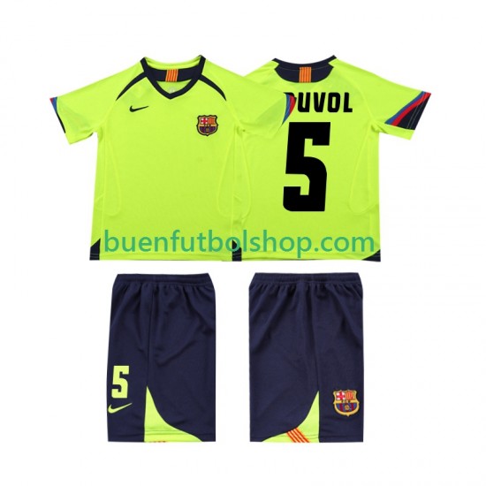 Camiseta de Fútbol FC Barcelona PUVDL 5 Retro 2005 2006 Segunda Equipación Manga Corta Niño Camiseta de Fútbol FC Barcelona PUVDL 5 Retro 2005 2006 Segunda Equipación Manga Corta Niño
