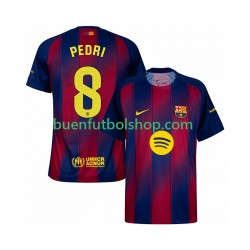 Camiseta de Fútbol FC Barcelona Pedri 8 2025-2026 Primera Equipación Manga Corta Hombre