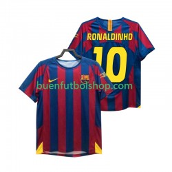 Camiseta de Fútbol FC Barcelona RONALDINHO 10 Retro Champions League 2005 2006 Primera Equipación Manga Corta Hombre Camiseta de Fútbol FC Barcelona RONALDINHO 10 Retro Champions League 2005 2006 Primera Equipación Manga Corta Hombre