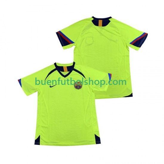 Camiseta de Fútbol FC Barcelona Retro 2005 2006 Segunda Equipación Manga Corta Hombre Camiseta de Fútbol FC Barcelona Retro 2005 2006 Segunda Equipación Manga Corta Hombre