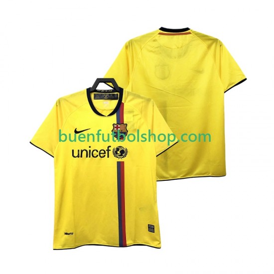 Camiseta de Fútbol FC Barcelona Retro 2008 2009 Segunda Equipación Manga Corta Hombre Camiseta de Fútbol FC Barcelona Retro 2008 2009 Segunda Equipación Manga Corta Hombre