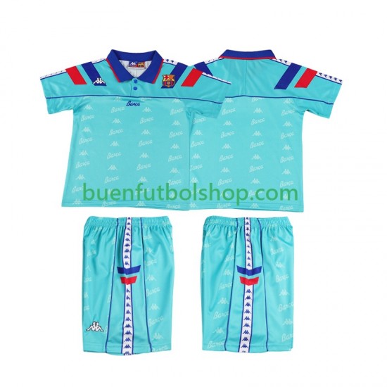 Camiseta de Fútbol FC Barcelona Retro 1992 1995 Segunda Equipación Manga Corta Niño Camiseta de Fútbol FC Barcelona Retro 1992 1995 Segunda Equipación Manga Corta Niño