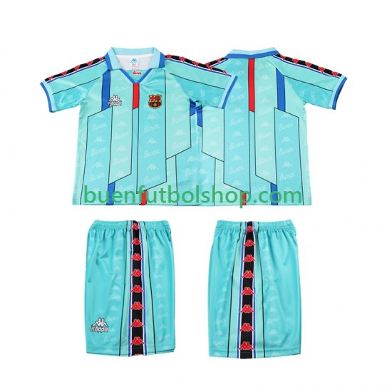 Camiseta de Fútbol FC Barcelona Retro 1996 1997 Segunda Equipación Manga Corta Niño Camiseta de Fútbol FC Barcelona Retro 1996 1997 Segunda Equipación Manga Corta Niño