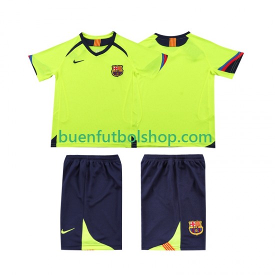 Camiseta de Fútbol FC Barcelona Retro 2005 2006 Segunda Equipación Manga Corta Niño Camiseta de Fútbol FC Barcelona Retro 2005 2006 Segunda Equipación Manga Corta Niño