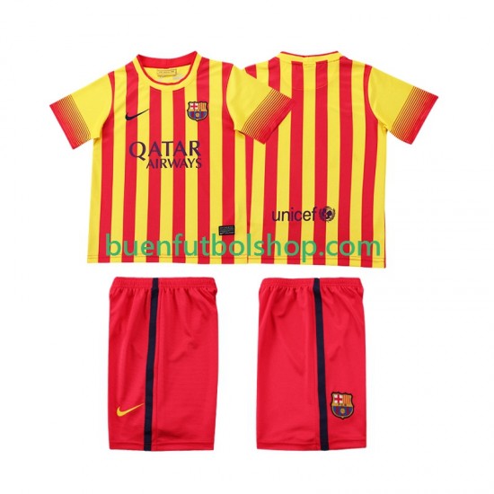 Camiseta de Fútbol FC Barcelona Retro 2013 2014 Segunda Equipación Manga Corta Niño Camiseta de Fútbol FC Barcelona Retro 2013 2014 Segunda Equipación Manga Corta Niño