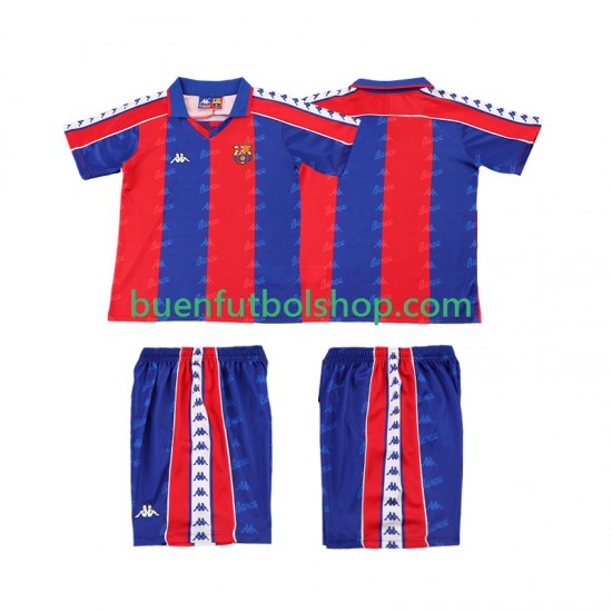 Camiseta de Fútbol FC Barcelona Retro 1992 1995 Primera Equipación Manga Corta Niño Camiseta de Fútbol FC Barcelona Retro 1992 1995 Primera Equipación Manga Corta Niño