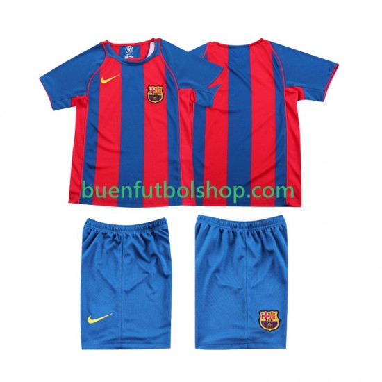 Camiseta de Fútbol FC Barcelona Retro 2004 2005 Primera Equipación Manga Corta Niño Camiseta de Fútbol FC Barcelona Retro 2004 2005 Primera Equipación Manga Corta Niño