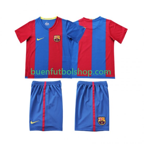 Camiseta de Fútbol FC Barcelona Retro 2006 2007 Primera Equipación Manga Corta Niño Camiseta de Fútbol FC Barcelona Retro 2006 2007 Primera Equipación Manga Corta Niño