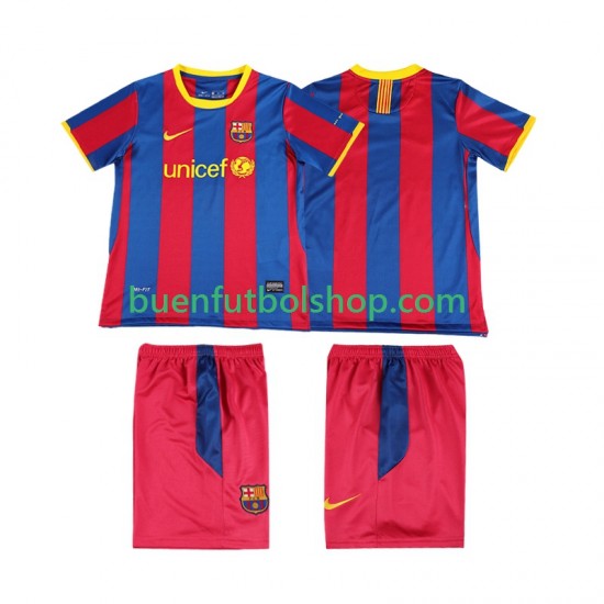 Camiseta de Fútbol FC Barcelona Retro 2010 2011 Primera Equipación Manga Corta Niño Camiseta de Fútbol FC Barcelona Retro 2010 2011 Primera Equipación Manga Corta Niño