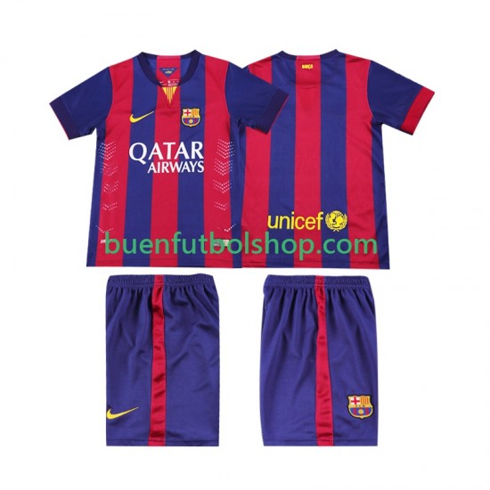 Camiseta de Fútbol FC Barcelona Retro 2014 2015 Primera Equipación Manga Corta Niño Camiseta de Fútbol FC Barcelona Retro 2014 2015 Primera Equipación Manga Corta Niño