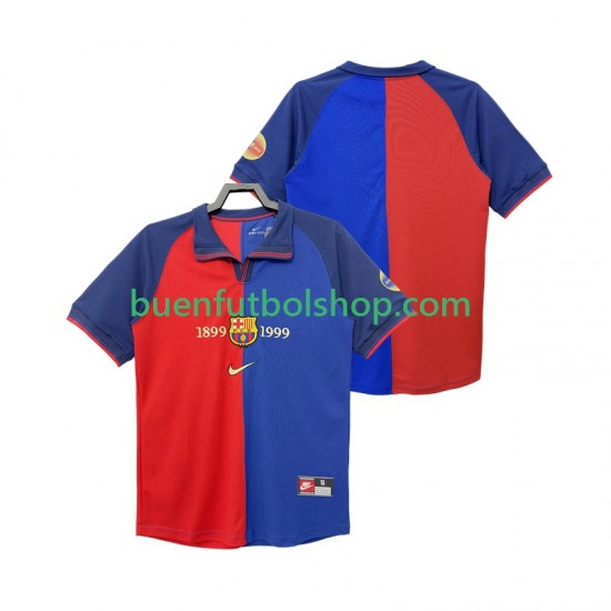 Camiseta de Fútbol FC Barcelona Retro 1990 2000 Primera Equipación Manga Corta Hombre Camiseta de Fútbol FC Barcelona Retro 1990 2000 Primera Equipación Manga Corta Hombre