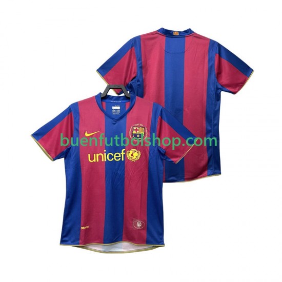 Camiseta de Fútbol FC Barcelona Retro 2007 2008 Primera Equipación Manga Corta Hombre Camiseta de Fútbol FC Barcelona Retro 2007 2008 Primera Equipación Manga Corta Hombre