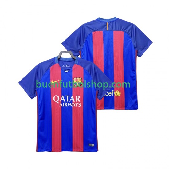 Camiseta de Fútbol FC Barcelona Retro 2016 2017 Primera Equipación Manga Corta Hombre Camiseta de Fútbol FC Barcelona Retro 2016 2017 Primera Equipación Manga Corta Hombre