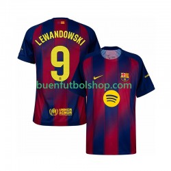 Camiseta de Fútbol FC Barcelona Robert Lewandowski 9 2025-2026 Primera Equipación Manga Corta Hombre