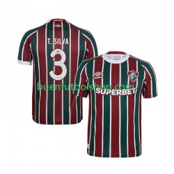 Camiseta de Fútbol Fluminense Thiago Silva 3 2025-2026 Primera Equipación Manga Corta Hombre