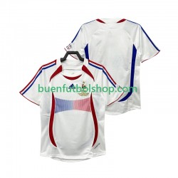 Camiseta de Fútbol Francia Retro 2006 Segunda Equipación Manga Corta Hombre