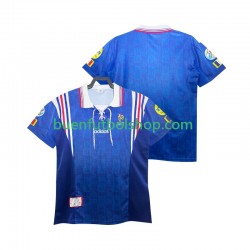 Camiseta de Fútbol Francia Retro 1996 Primera Equipación Manga Corta Hombre