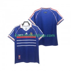 Camiseta de Fútbol Francia Retro 1998 Primera Equipación Manga Corta Hombre