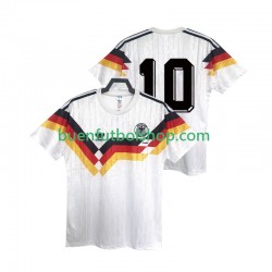 Camiseta de Fútbol Alemania 10 Retro 1990 Primera Equipación Manga Corta Hombre