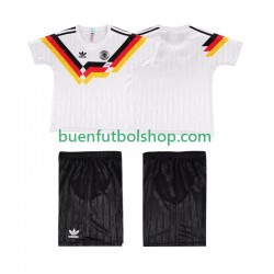 Camiseta de Fútbol Alemania Retro 1990 Primera Equipación Manga Corta Niño