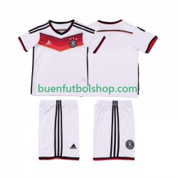 Camiseta de Fútbol Alemania Retro 2014 Primera Equipación Manga Corta Niño