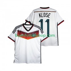 Camiseta de Fútbol Alemania Klose 11 Retro 2014 Primera Equipación Manga Corta Hombre