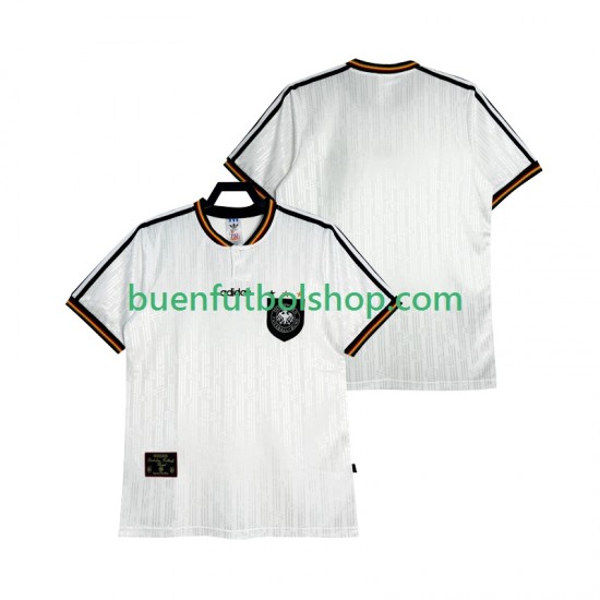 Camiseta de Fútbol Alemania Retro 1996 Primera Equipación Manga Corta Hombre